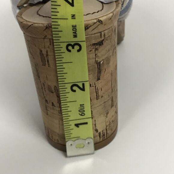 Lifestride Laguna Peep Toe Slip On Cork Chunky Heel Sandal Mule sz 6 NWT NEW BOX - Picture 13 of 13